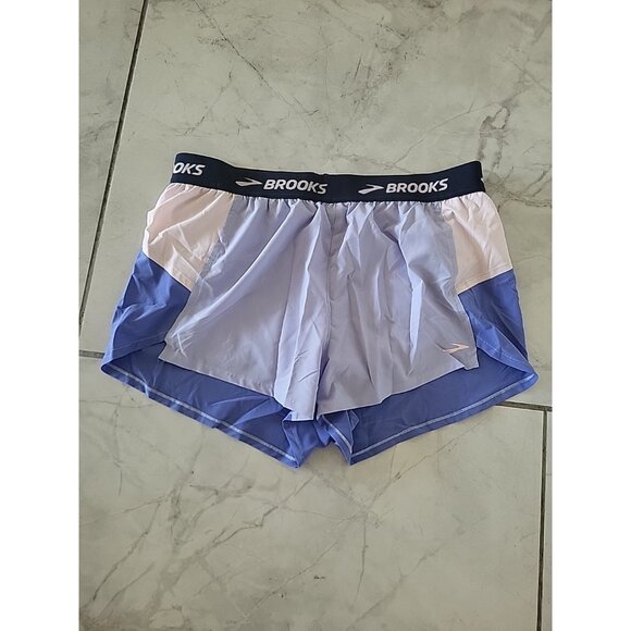 Brooks Women's Chaser 3" Running Athletic Shorts Lavender Rose Size Large - Picture 3 of 8